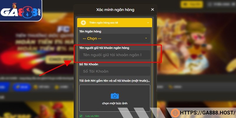 Sử dụng TKNH mang tên chính chủ đã đăng ký